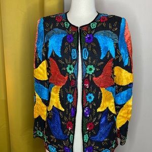 Multicolor ribbon handmade design and sequins si beautifully made